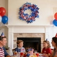 thumbnail image 5 of Wzzjkit Patriotic Wire Star Garland, Red Blue Silver Star Tinsel Garlands, Fourth of July Party Decor, Independence Day Birthday Party Festive Ornament, 5 of 6