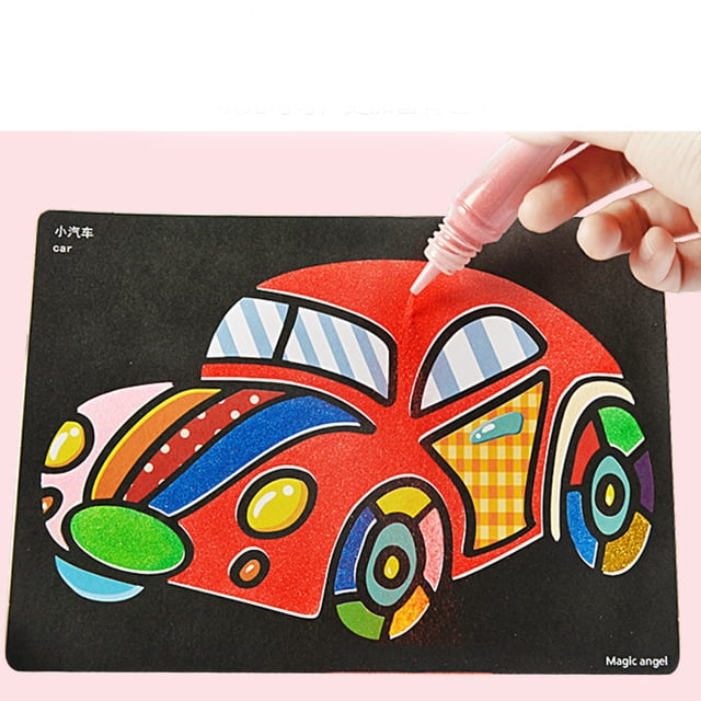 Papel para pintar con arena para hacer uno mismo, juego de papel para dibujar con arena, papel para pintar con arena para colorear, juego de papel para dibujar con arena, solución innovadora