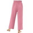 thumbnail image 5 of Gamivast Orders Placed My Account Recently Girls Summer Wide Leg Pants Solid Color High Waisted Pants with Pockets Summer Flowy Vacation Casual Beach Pants Cancel Membership, 5 of 5