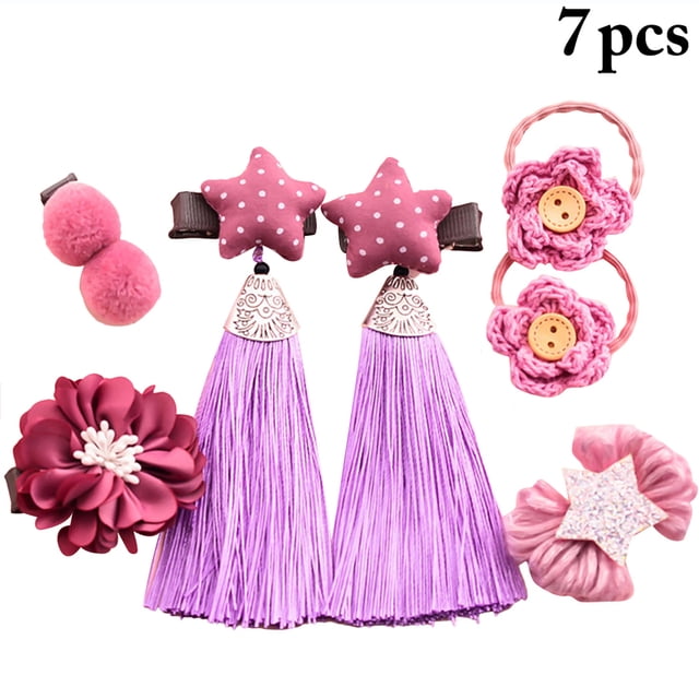 Kid's Hair Clips Set Creative Hair Barrettes Hair Ties for Spring Festival Decor