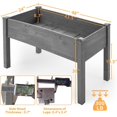 thumbnail image 2 of Raised Garden Bed with Legs, 48x24x30'', Outdoor Wood Elevated Planter Box, 2 of 7