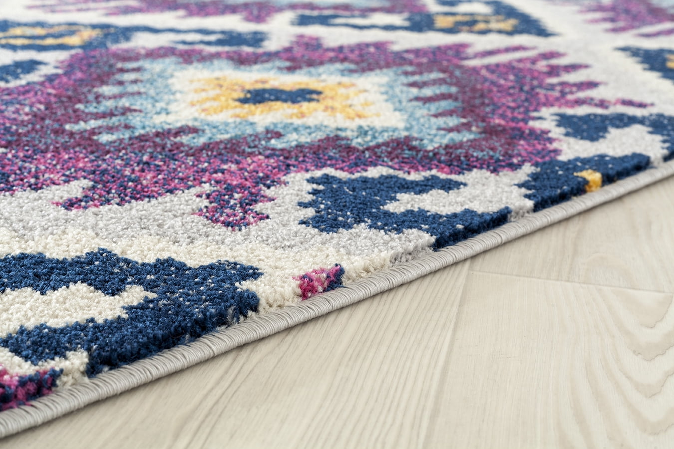 United Weavers Caledonia Willa Transitional Geometric Runner Rug, Plum, 2'7" x 7'2"