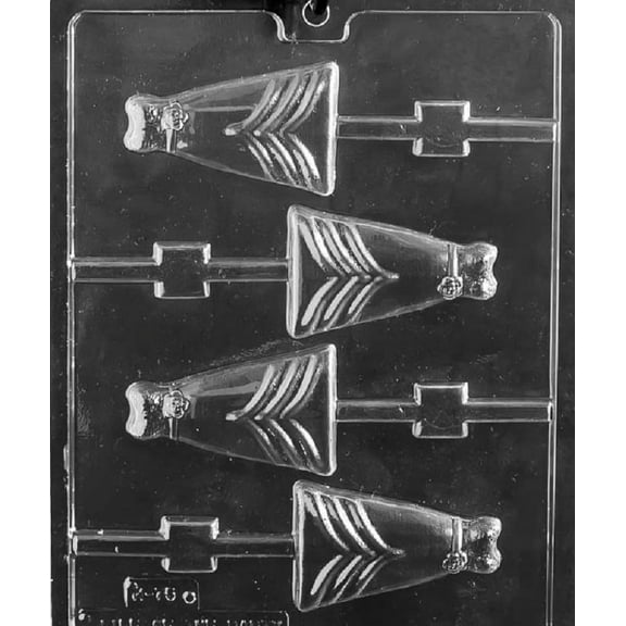 Grandmama's Goodies W075 Bridal Dress Lolly Chocolate Candy Soap Mold with Exclusive Molding Instructions