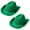 Green, variant on WoWstyle 2 Pack Cowboy Hat for Women Men DIY Western Cowgirl Hats Plain Felt Dress-up Play Costume Party Hat Adjustable Strings Valentine's Day Gift, Black