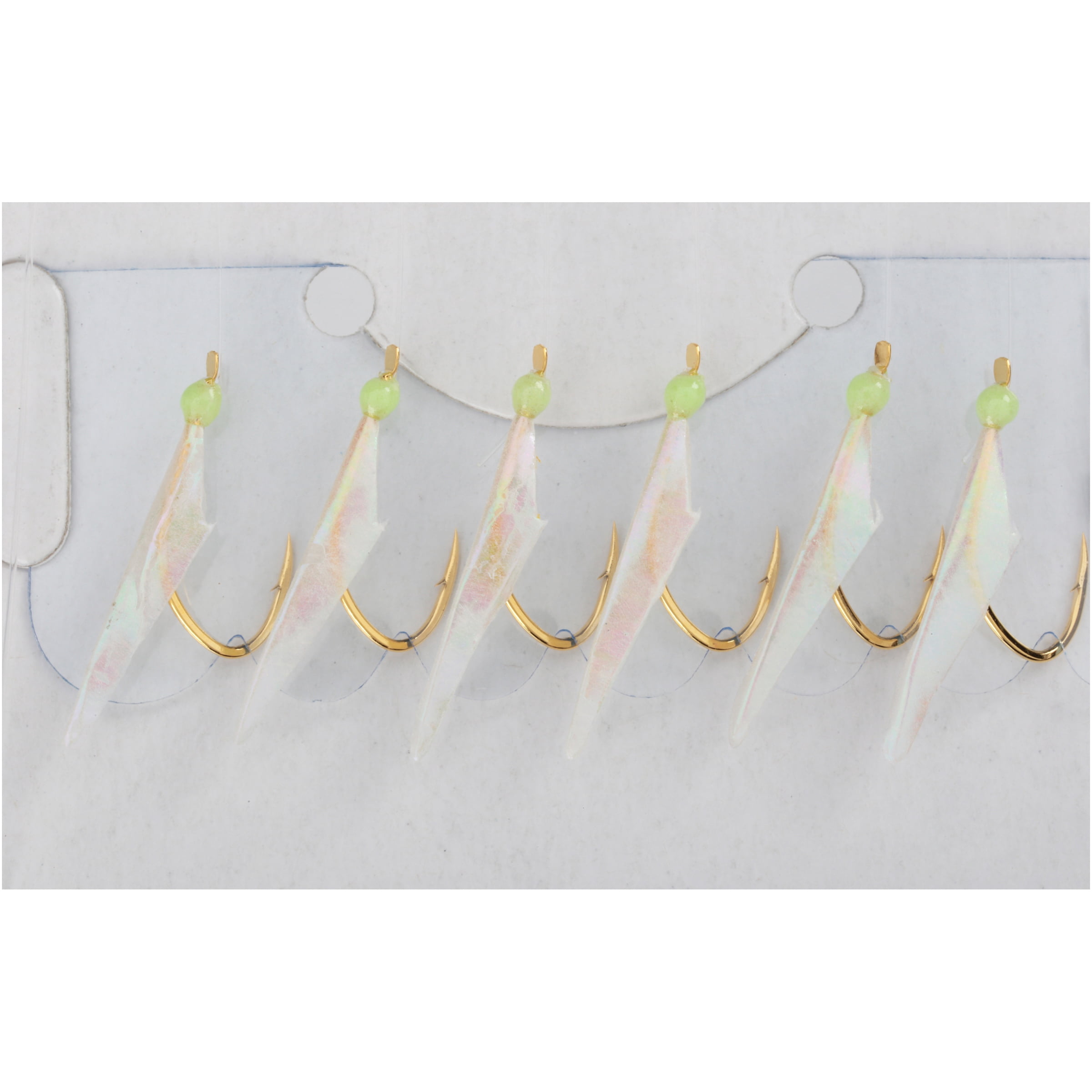 (2 pack) HAYABUSA HAGE FISH SKIN AURORA SIZE 6 SABIKI RIG