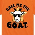 thumbnail image 3 of Instant Message - Call Me The Goat - Toddler And Youth Short Sleeve Graphic T-Shirt, 3 of 7