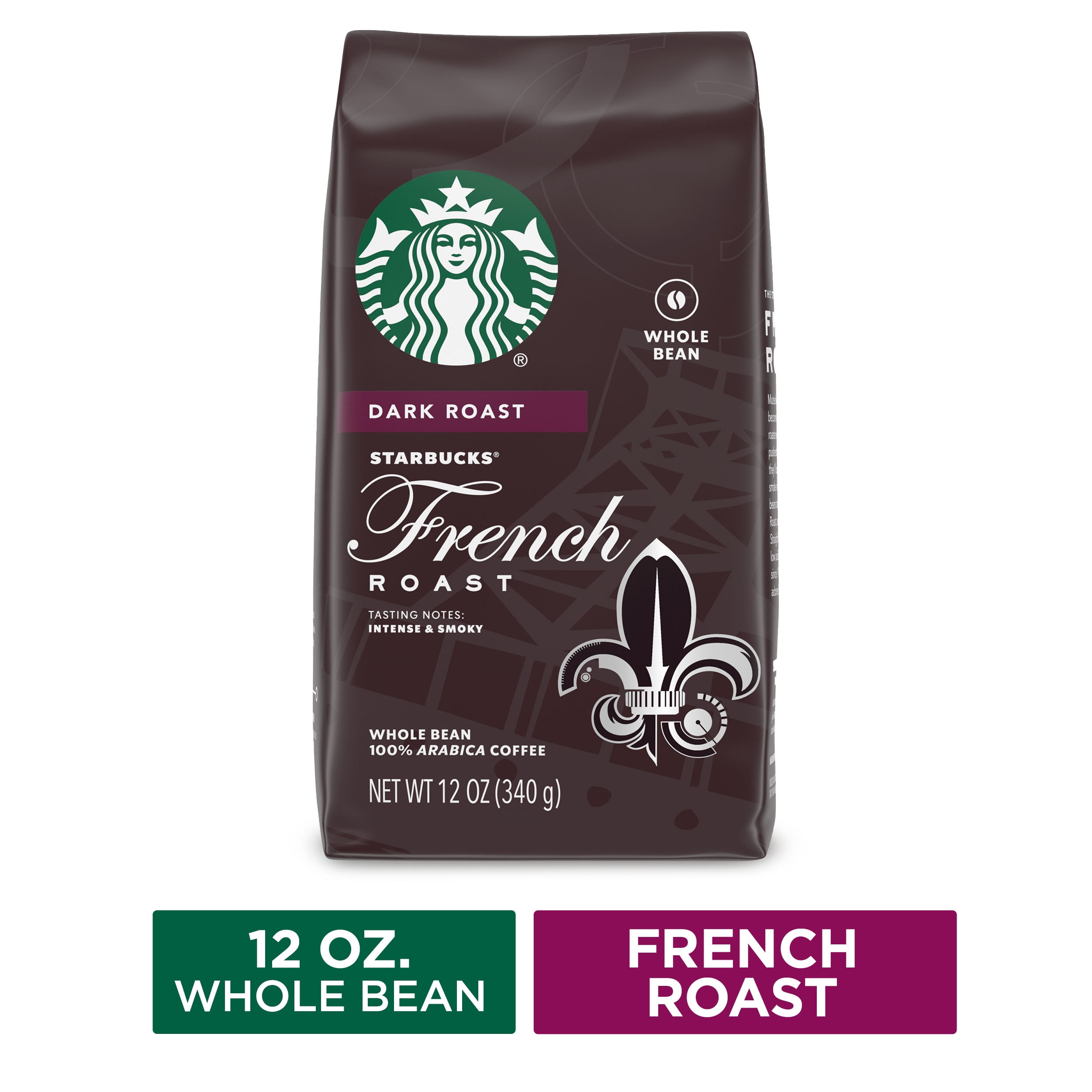 Starbucks Dark Roast Whole Bean Coffee — French Roast — 100 Arabica