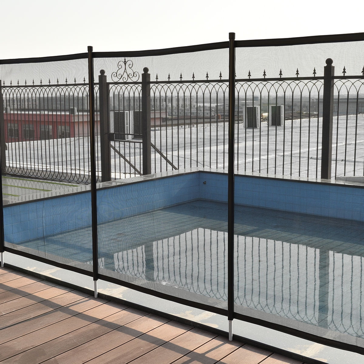 Costway 4'x12' In-Ground Swimming Pool Safety Fence Section Prevent Accidental Drowning by Costway