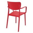 thumbnail image 6 of Compamia Lisa Outdoor Dining Arm Chair  in Red, 6 of 6
