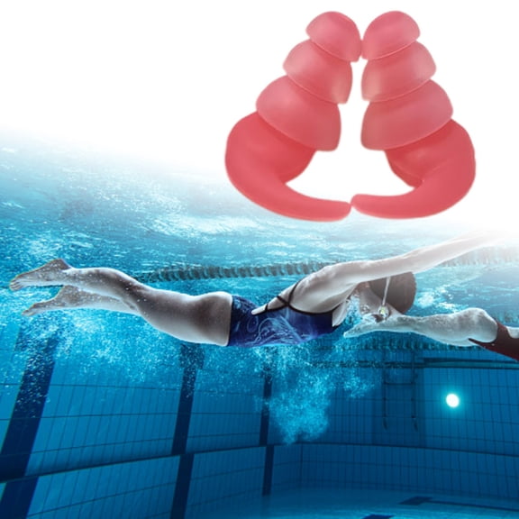Swim Gear Silicone Earplugs for Water and Comfort for Pool and Ocean Use 2PCS