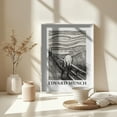 thumbnail image 4 of Skriet- The Scream - Monochrome Version Framed Art Modern Wall Decor, 4 of 15