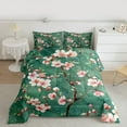 thumbnail image 2 of Manfei Cherry Blossoms Full Size Comforter Sets 3-Piece for Boys Girls,Pink Sakura Bedding Comforter Set,Japanese Style Lightweight Bedding Sets,Luxury Bedroom Decor, 2 of 8