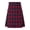Red1, variant on ZenCart Men's Kilt Traditional Scottish Utility Kilts with 2 Pockets Casual Irish Tartan Skirts with Faux Leather Straps for Weddings Highland Game