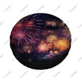 thumbnail image 5 of Motif Nuages Colorés Polyester Universel Housse de Roue de Rechange pour Remorque RV SUV Camion Camping-Car, 5 of 5