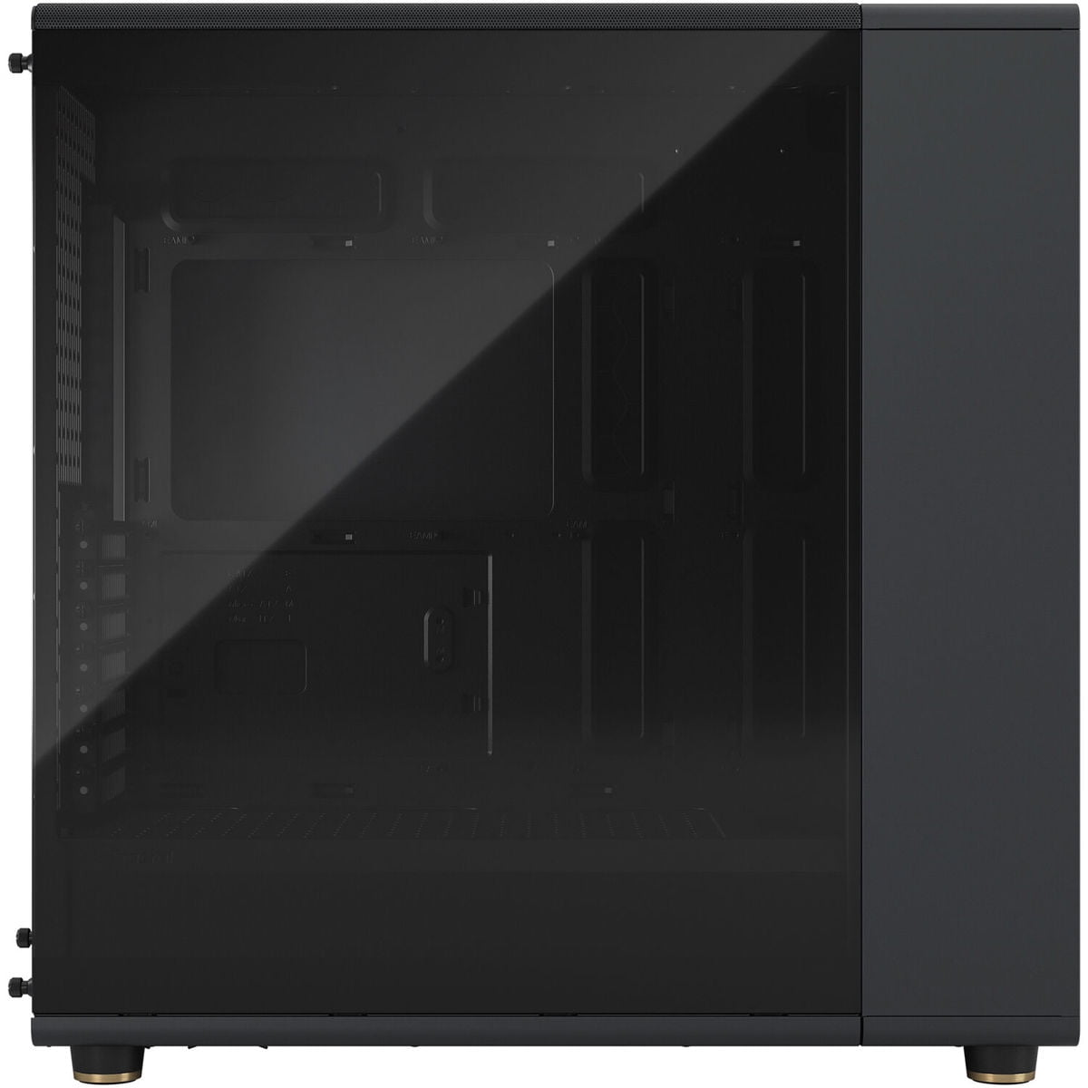 Fractal Design North XL Charcoal Black Chassis with Walnut Front and Dark Tempered Glass Side Panel EATX Full Tower Computer Case
