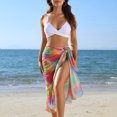 thumbnail image 2 of Bikini sexy para mujer Conjunto sólido Traje de baño Sujetador relleno de tres piezas Traje de baño Ropa de playa Capa Fridja  nalpqowj51705, 2 of 9
