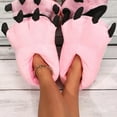 thumbnail image 6 of ZTTD Women and Men Cute House Slippers Warm Cotton Soft Plush Home Slippers Indoor Cartoon Detail Novelty Slippers Pink, 6 of 9