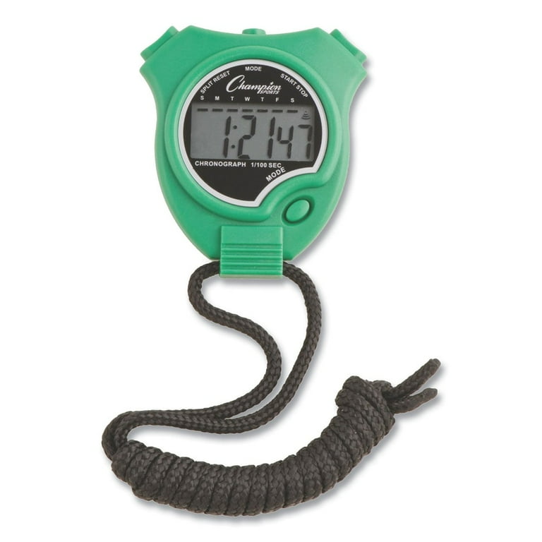 Water-Resistant Stopwatches, Accurate to 1/100 Second, Assorted Colors, 6/Box Water-Resistant Stopwatches, Accurate to 1/100 Second, Assorted Colors, 6/Box