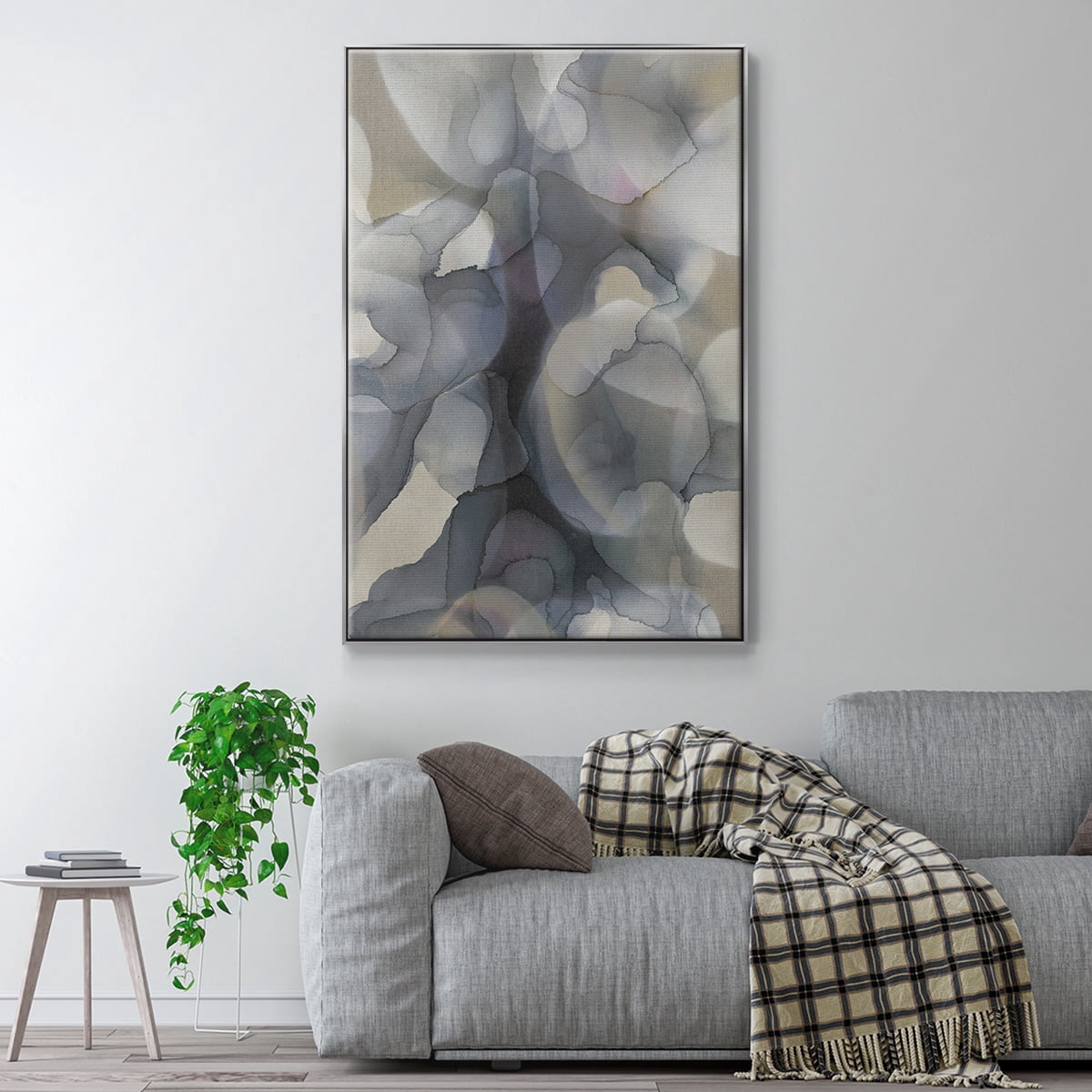 Heavy Weather Framed Premium Gallery Wrapped Canvas - Ready to Hang - 27 x 41 - Silver Floating Frame