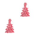 thumbnail image 6 of FRCOLOR 2pcs Clay Christmas Tree Pendant for Holiday Decorations Table Centerpieces and Scene Layouts Christmas Tree Hanging Ornament Clay Craft, 6 of 8