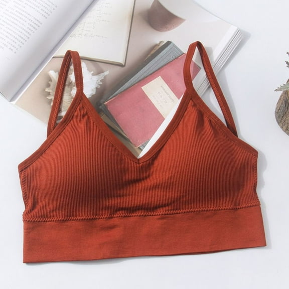 Push Up Bras Girl Fitness Nylon Sport Brassiere Tops Women Sports Bra Thin Strapes Sports Bra Gym Bra Backless Seamless Low Back Bra RED
