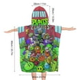 thumbnail image 2 of Plants Vs Zombies Hooded Towel for Kids - Toddler Bath Towel Kids Beach Towel with Hood, Girls Boys Pool Swim Cover-up Quick Dry, Microfiber Soft Poncho Towel, 2 of 8