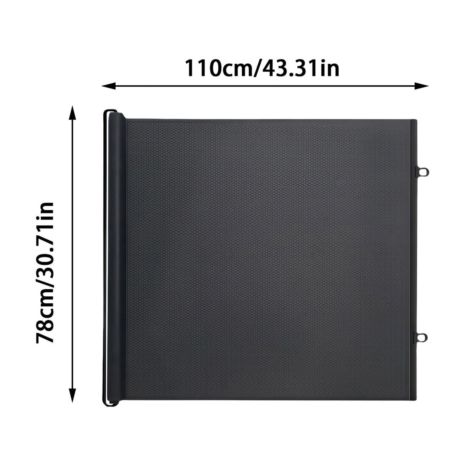 Retractable Pet Gate, No Drill Mesh Safety Barrier, Extendable Dog & Cat Gate for Stairs, Doors, and Indoor Spaces