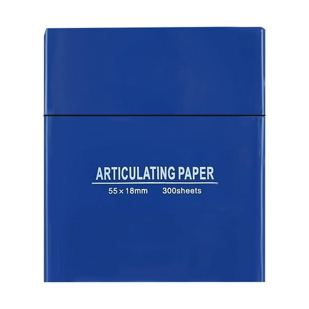 300 hojas/caja de tiras de papel antibacteriano suave para ortodoncia dental (azul)