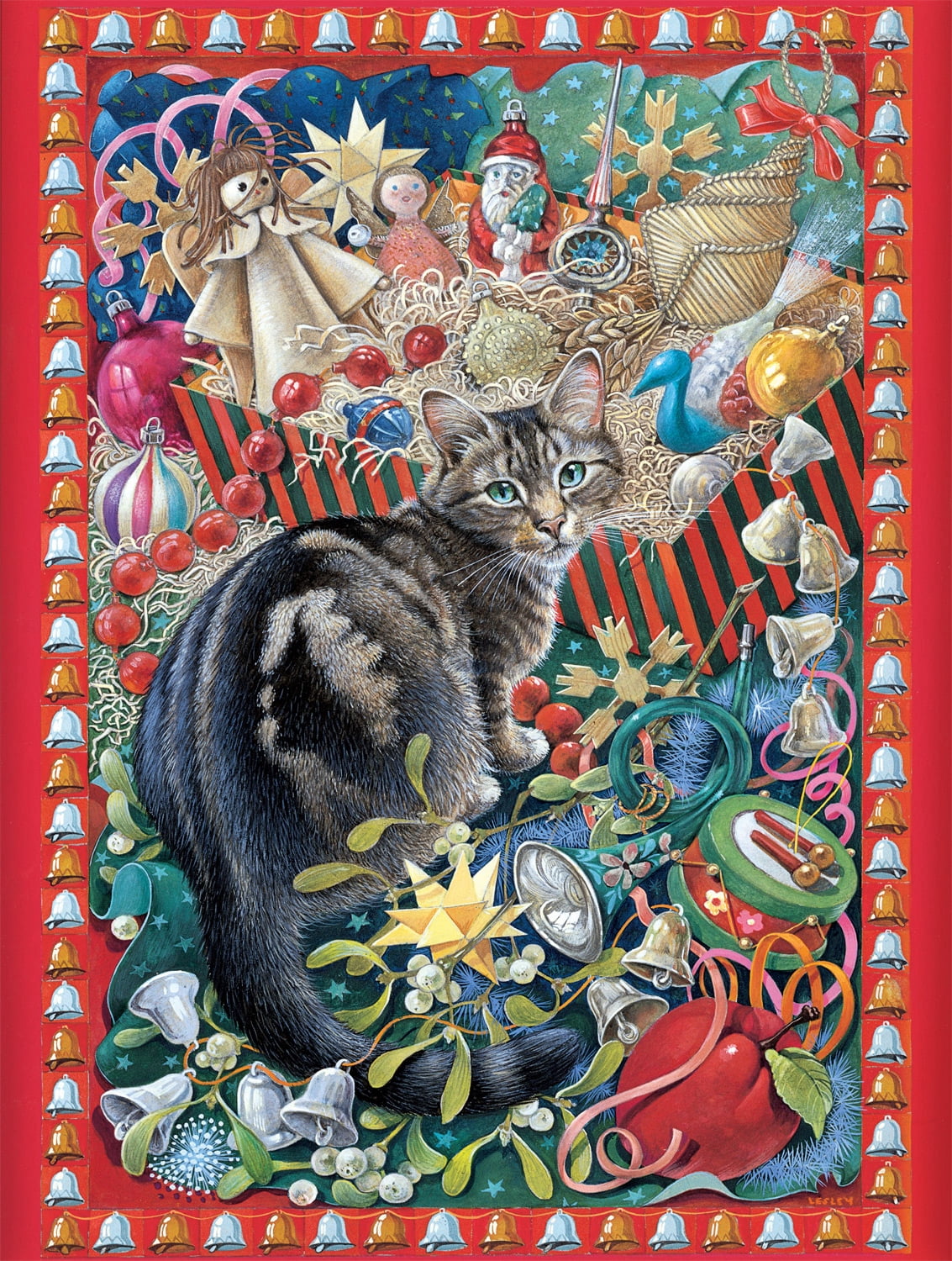 Buffalo Games 500-Piece Cats Christmas Cat-tastrophy Interlocking Jigsaw Puzzle