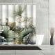 thumbnail image 5 of Cortina De Ducha Para Baño Con Estampado Abstracto De Plantas Y Flores, Cortina De Poliéster Impermeable Para Separar El Baño, Cortina De Puerta, 5 of 6