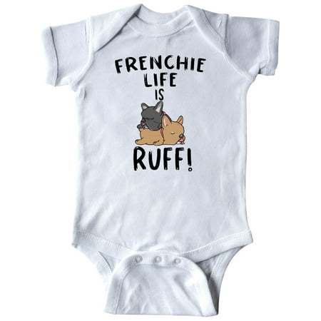 

Inktastic Frenchie Life is Ruff! Frenchie Pair Gift Baby Boy or Baby Girl Bodysuit