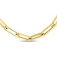 thumbnail image 4 of Floreo 14k Yellow Gold 6mm Hollow Paperclip Link Chain Necklace and Bracelet Set, 4 of 4