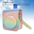 thumbnail image 3 of Instant Camera Case Rainproof Scratch Proof PU Leather Protective Bag with Shoulder Strap for Mini 12, 3 of 7