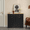 Double Black, variant on Reliancer Tilt Out Trash Can Cabinet with Hideaway Drawer, 10 Gallon Kitchen Free Standing Storage Can Holder Garbage Recycling Cabinet for Kitchen, Black