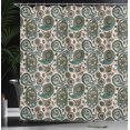 thumbnail image 3 of Ambesonne Paisley Shower Curtain, Vintage Leaf Flower Motif, 69"Wx70"L, Dark Seafoam, 3 of 4