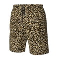 thumbnail image 5 of Kdxio Leopard1 Pattern Mens Casual Shorts - Drawstring Summer Beach Sports Shorts for Men, 5 of 9