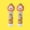 Orange, variant on CHENjy Permanent Clear Glue Stick for Crafts and Photos Wrinkle Free Washable Adhesive 3.54*1.18 in