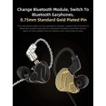 thumbnail image 4 of Yazoeia KZ ZSN PRO X HiFi in Ear Monitor, 1BA 1DD Earbud Headphone Dual Driver Drummer Musician Earphone Stereo Headset with Removable C Pin Cable for Church (NO Mic, Dark Black)…… CJC912-61664, 4 of 8