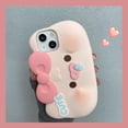 thumbnail image 2 of Phone Case for iPhone 12 Case, Kawaii Piglet Phone Cases 3D Silicone Cartoon Case Cute Case Soft Rubber Shockproof Protective Case for Women Girls (Bowknot Pig), 2 of 14