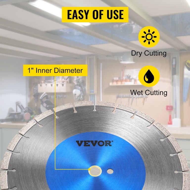 9-Pack 5 Inch Diamond Saw Blades For Cutting Granite, Concrete, Brick, Stone – Segmented Dry/Wet Use