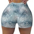 thumbnail image 2 of Balery enchanted winter snowflake holly Pantalones cortos de entrenamiento estampados para mujer, sin costuras, ajustados, para gimnasio, yoga, correr, deportes, ejercicio activo, fitness.-Small, 2 of 8