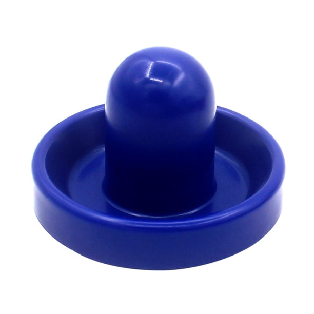 Empujador de hockey de aire, base de fieltro, paleta de hockey de aire de gran tamaño de 96 mm para mesas de juego azul real