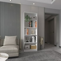 CoSoTower White 5-Shelf Bookcase