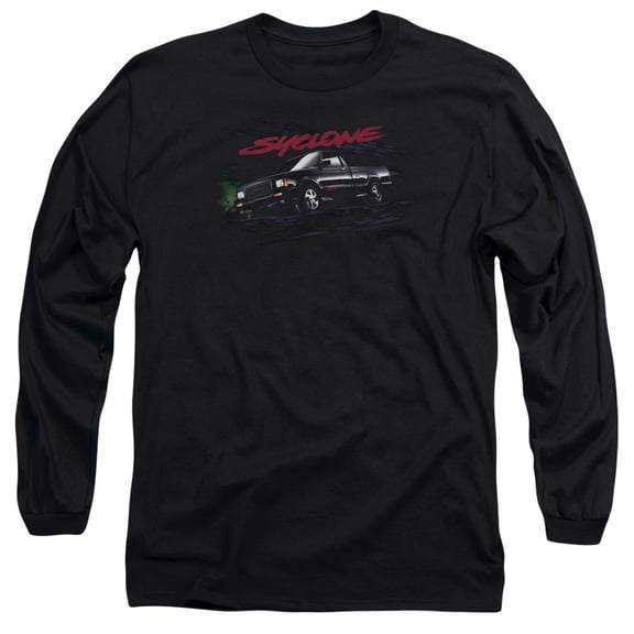 GMC Syclone Long Sleeve Adult 18/1 T-Shirt Black