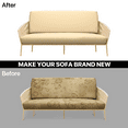 thumbnail image 6 of MoNiBloom Solid Futon Cover Slipcover Fit 6"- 8" Futon Mattresses Khaki, Twin Size 39x75 Inch, 6 of 9