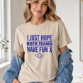thumbnail image 3 of Jollimate I Just Hope Both Teams Have Fun Shirt, Women Cute Sports Graphic Tee, Retro Smiley T-Shirt for Her, 3 of 6