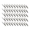 thumbnail image 1 of 50 pinzas de de metal, pinzas de multifuncionales de 51 mm para pruebas eléctricas, laboratorios y manualidades., 1 of 8