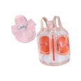 thumbnail image 2 of Summer Pet Vest & Sun Hat Matching Set, Lightweight Breathable Puppy Outfit with Traction Ring, Cool Walking Apparel for Small Breed Dogs, Daily Outdoor Wear, 2 of 4