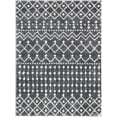 thumbnail image 5 of Well Woven Cambrana 7'10" x 9'10" Grey Moroccan Lattice Thick Shag Area Rug, 5 of 8