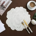thumbnail image 6 of Qholemyo Peony Style Hot Stamping Decorative Cup Mat - PVC Table Mat with Thermal Insulation, Practical Heat-Resistant Dining Cup Coasters, 6 of 6
